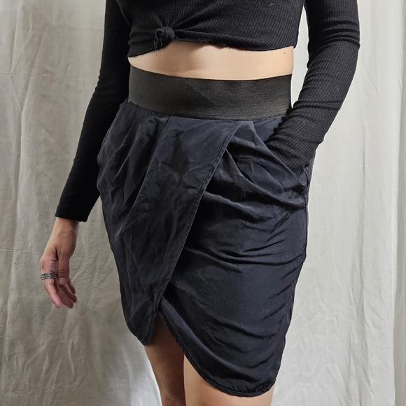 Wilfred 100% Silk High-Waist Tulip Skirt - Picture 8 of 9